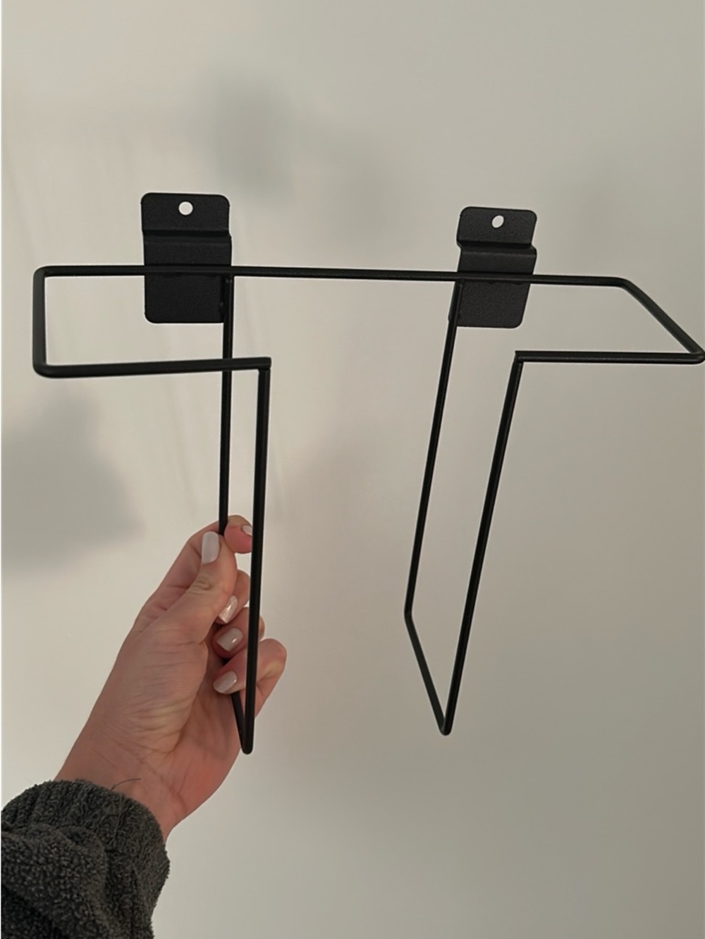 Black Metal Record or Magazine Wall Rack